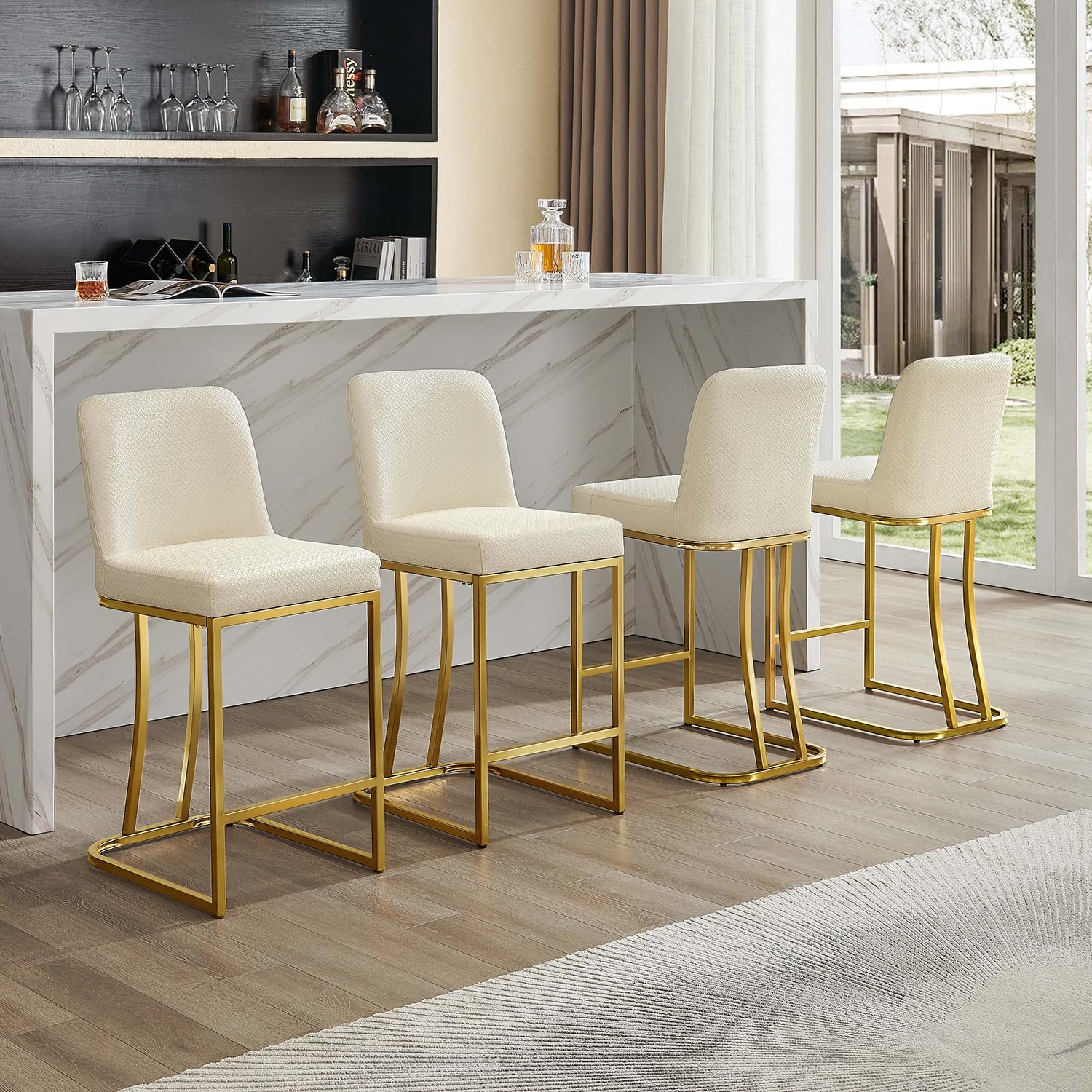 Counter Height Bar Stools Set of 4 - 24 Inch