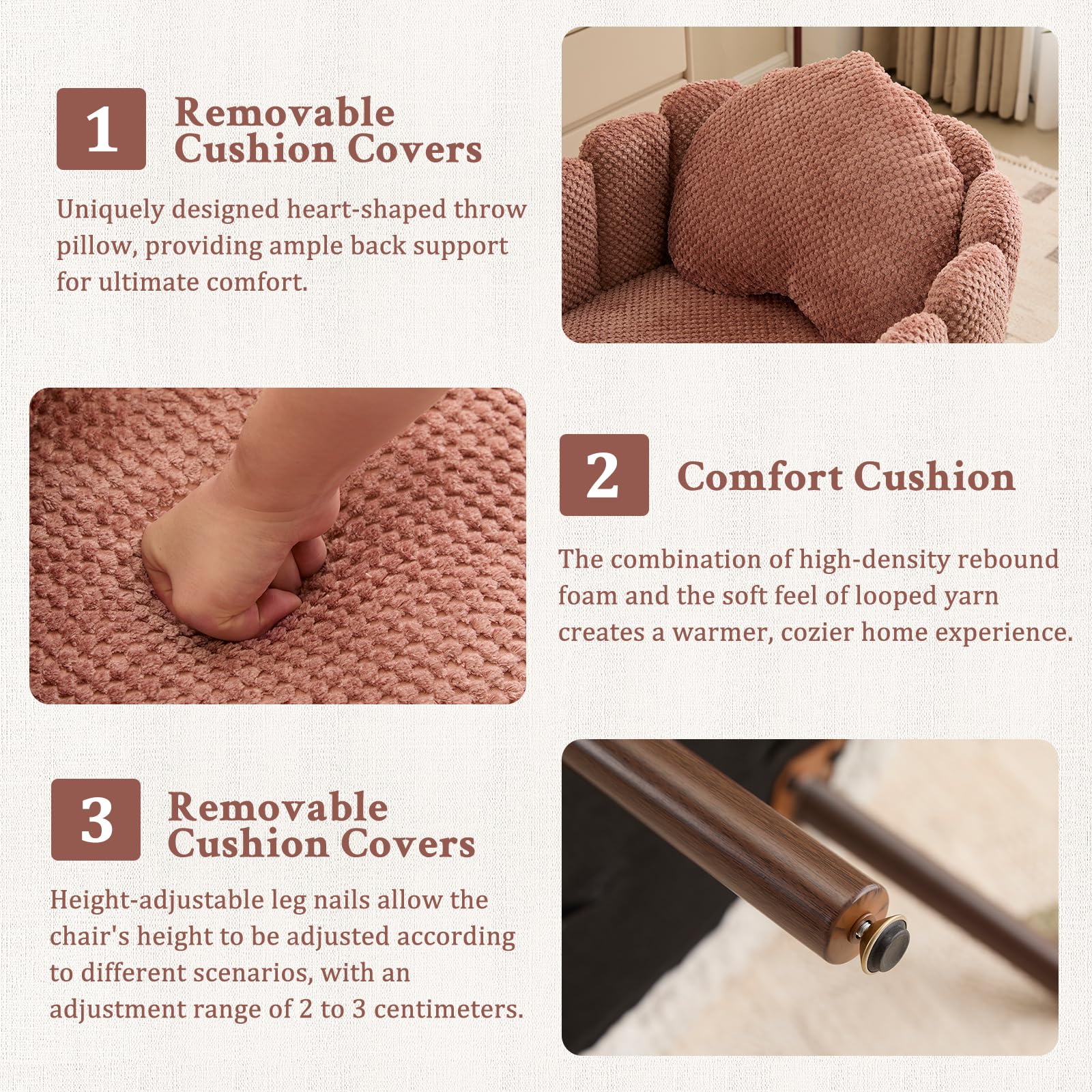 Velvet Shell Accent Chair