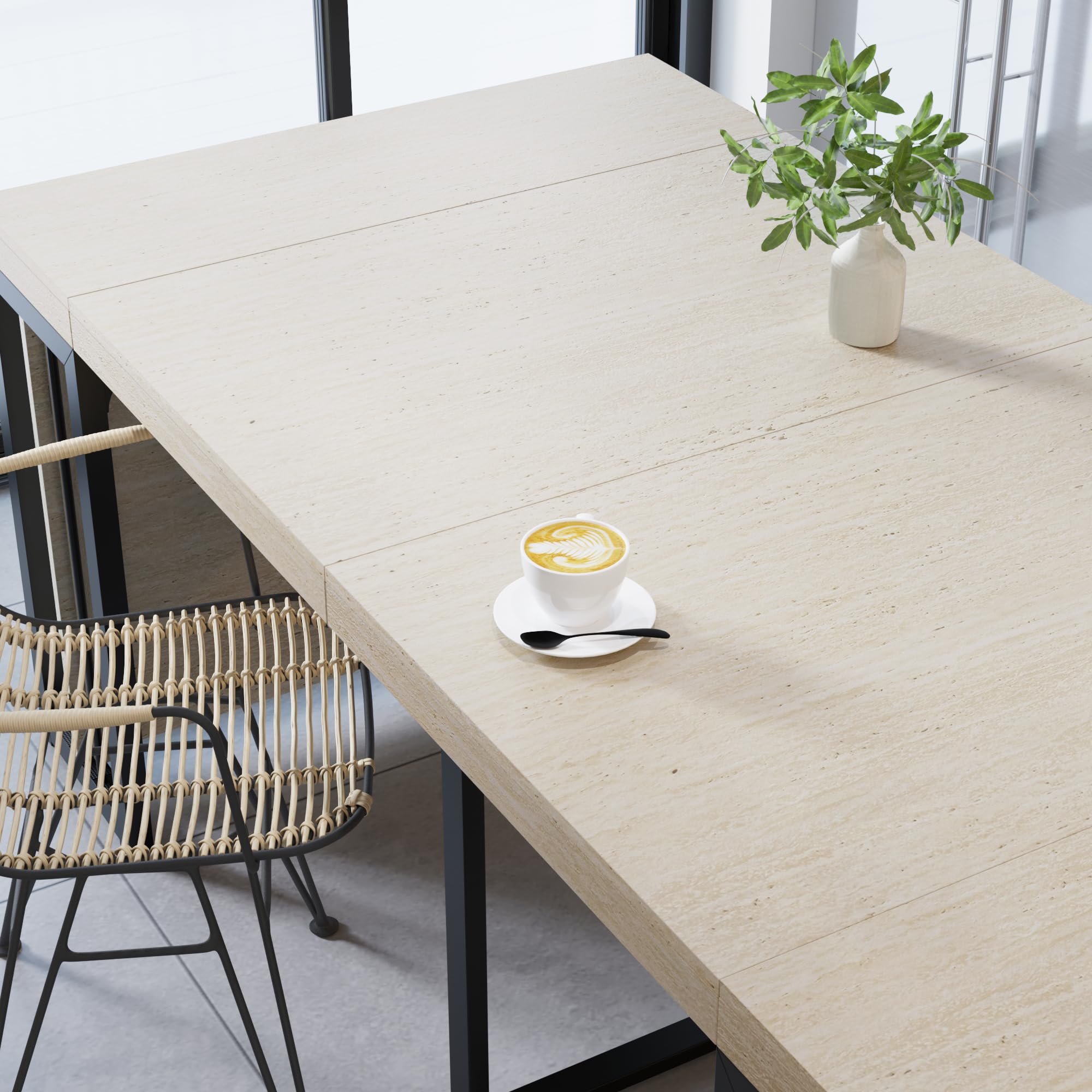 118" Extendable Dining Table for 2-10 People