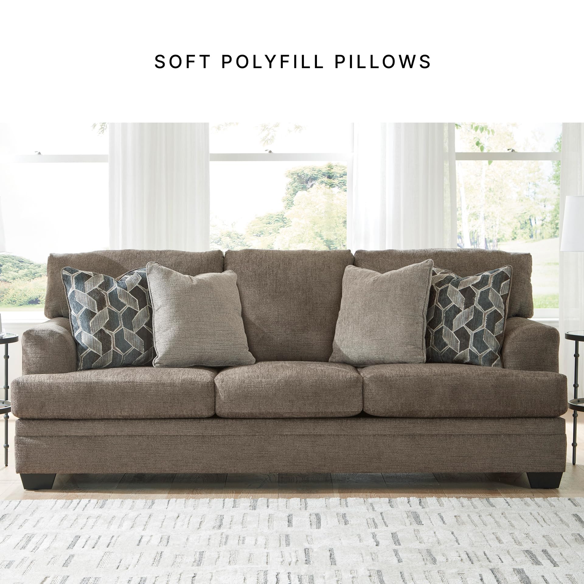 Stonemeade Casual Sofa with 4 Toss Pillows