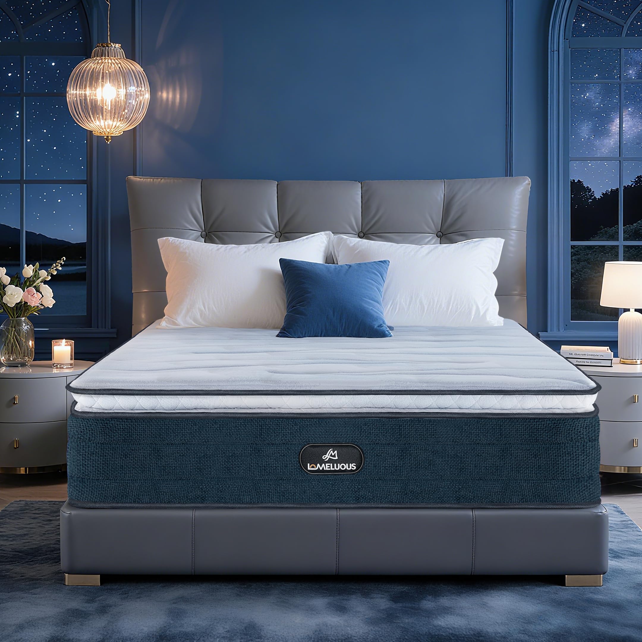 14 Inch Queen Mattress with Layered Support and Cooling Technology
