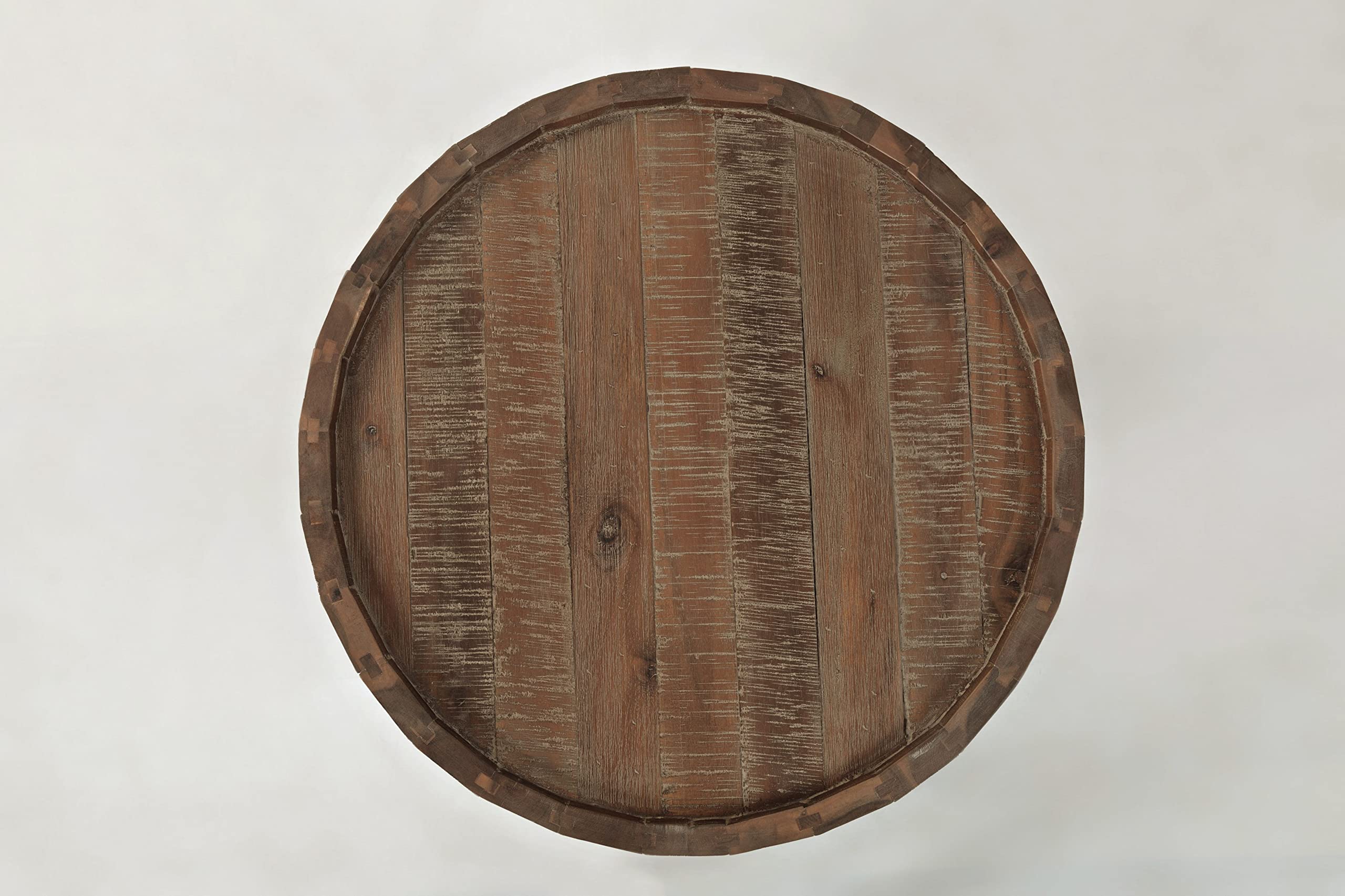 Jofran: , Conundrum, Round End Table, 22"W X 22"D X 24"H, Grey Wash Finish, (Set of 1)