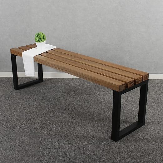 Outdoor Solid Wood Bench 48 Inch