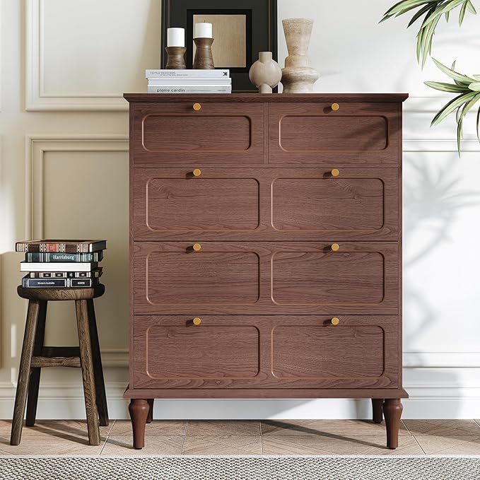 5 Drawer Mid-Century Modern Dresser