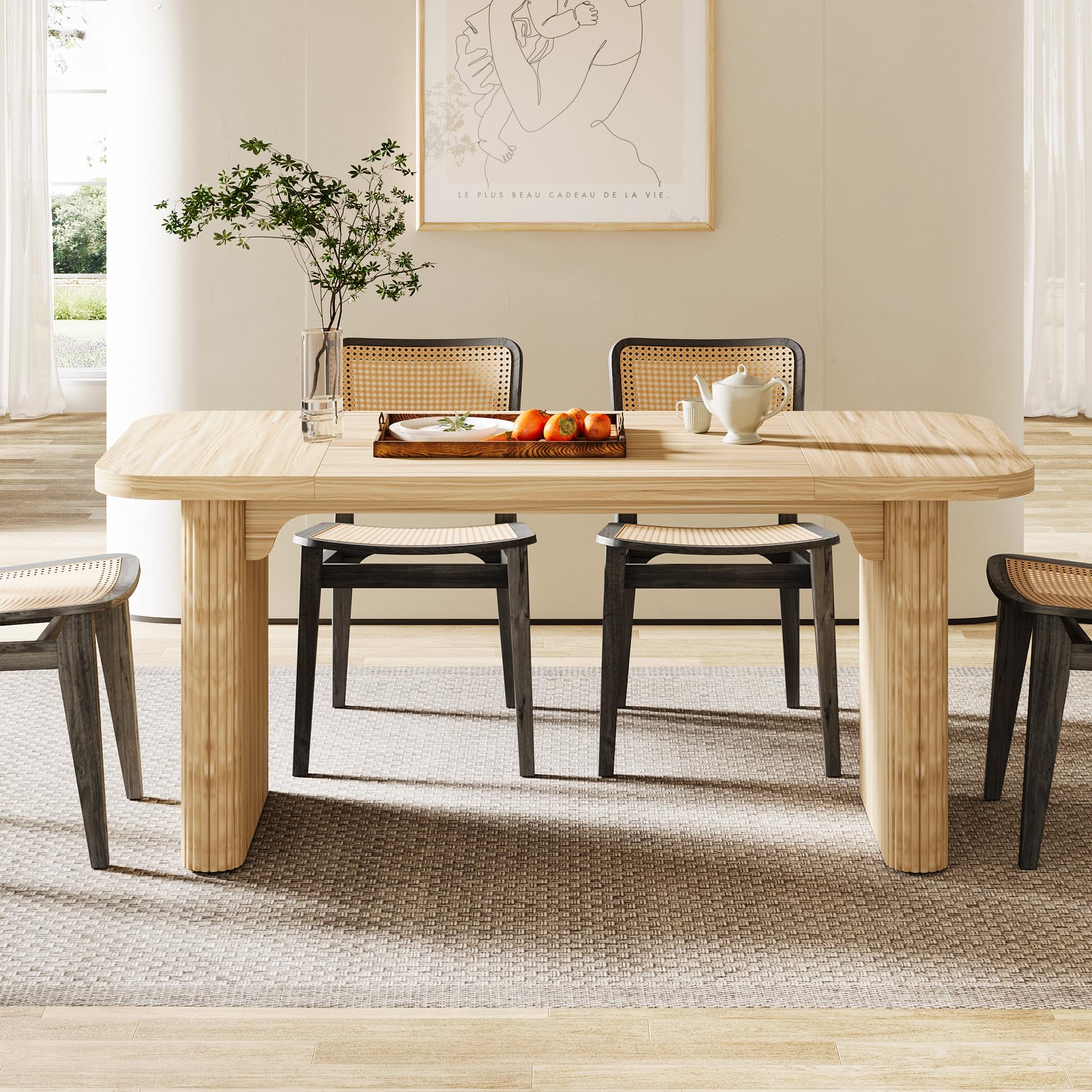 Modern Dining Table for 6 People