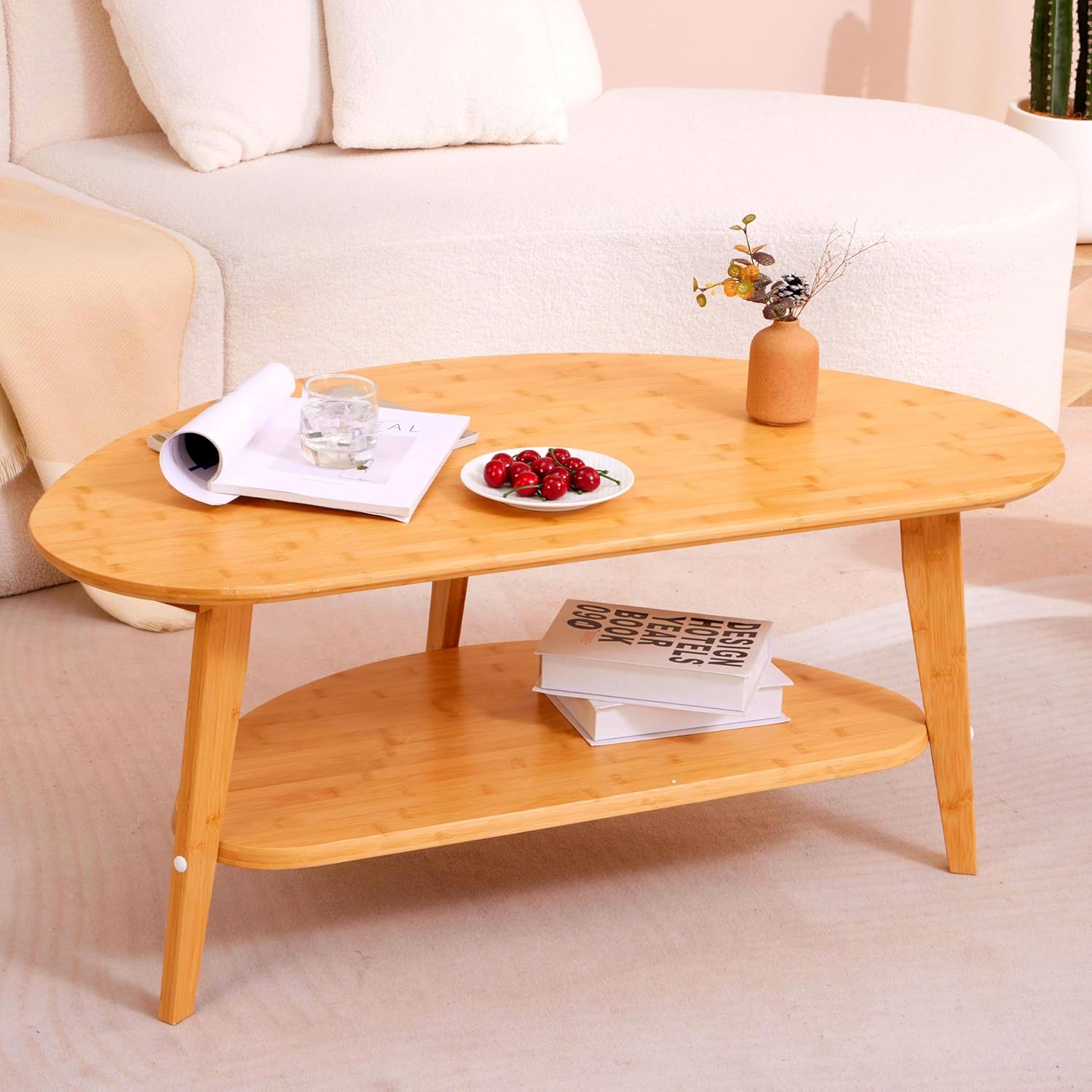 Mid Century Modern Oval Coffee Table