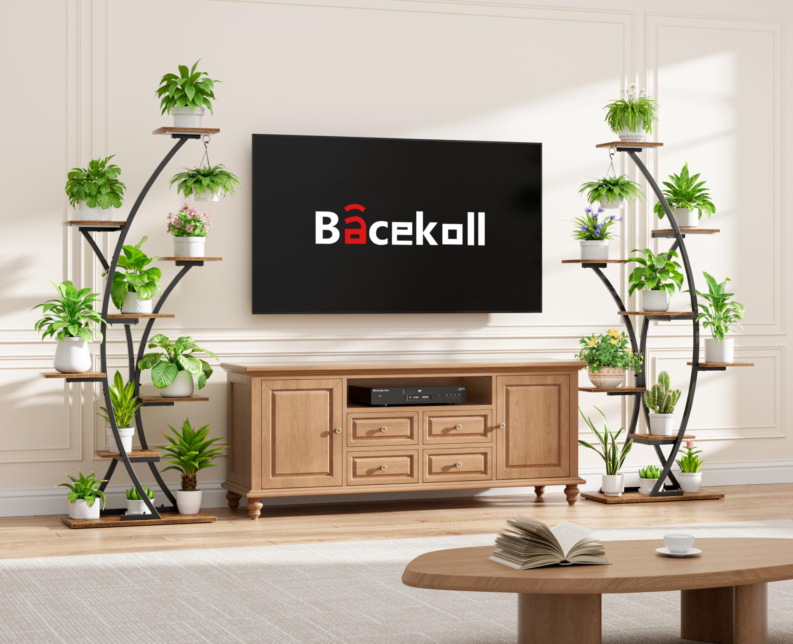 8-Tier Plant Stand with LED Grow Lights