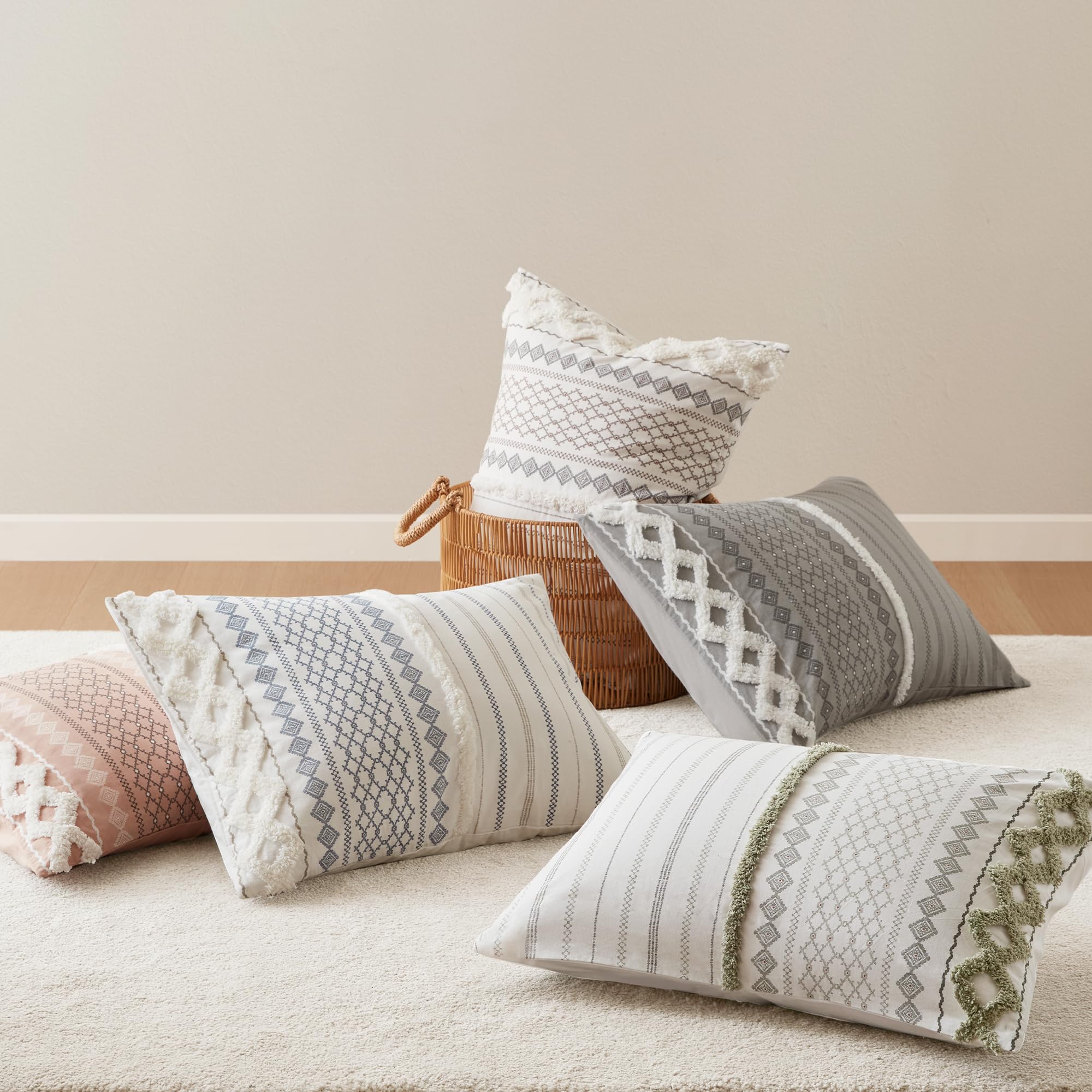 Cotton Chenille Tufted Comforter Set King