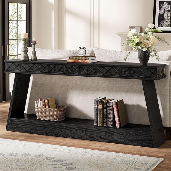 70.9 Inch Extra Long Console Table with Storage