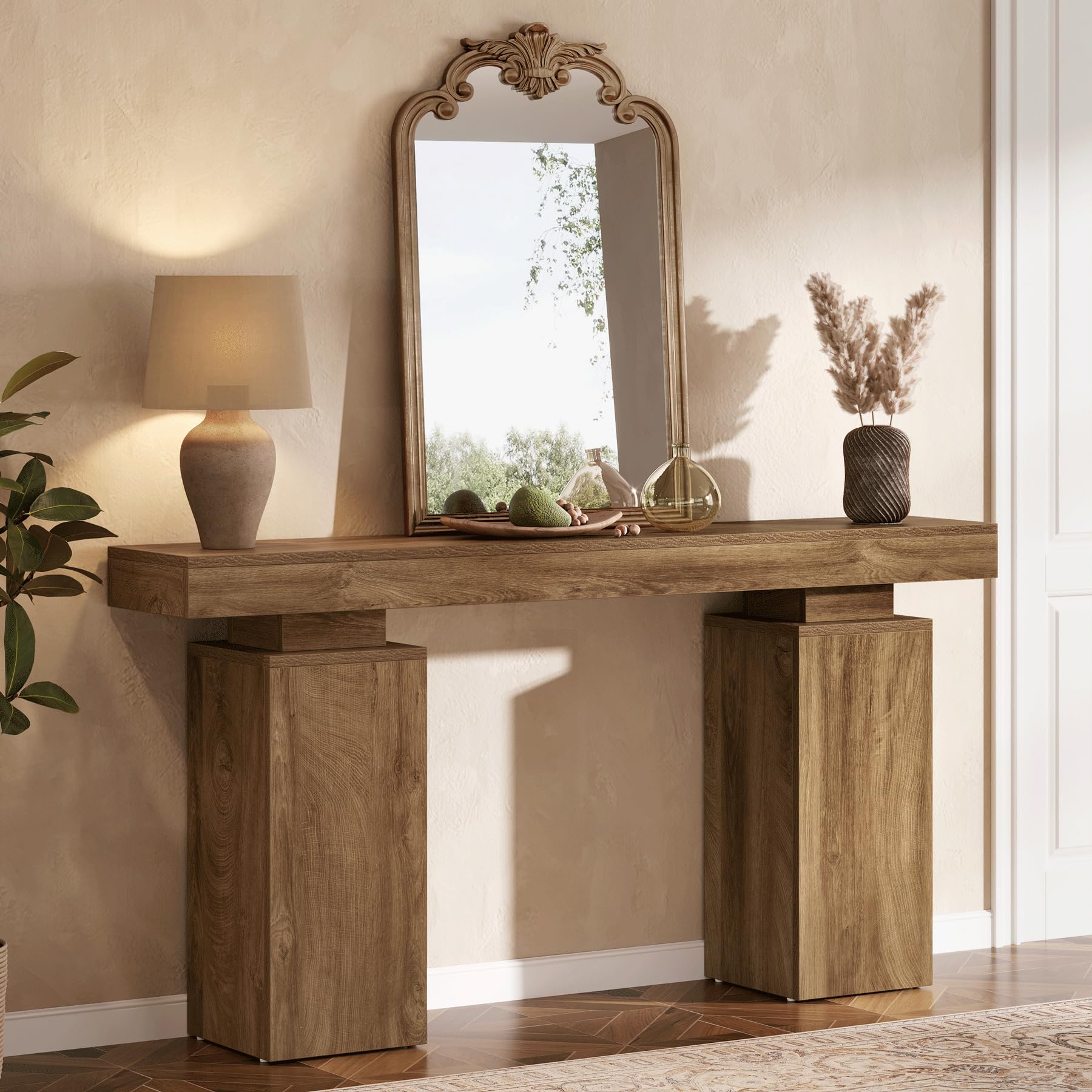 63-Inch Farmhouse Console Table