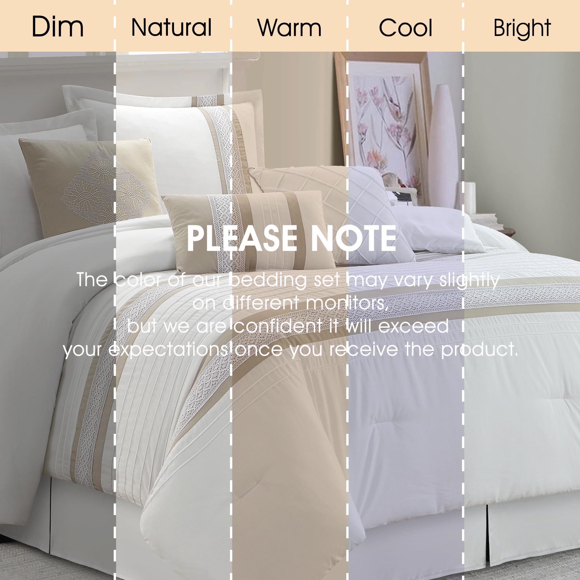 7 Piece Boho Comforter Set King Size