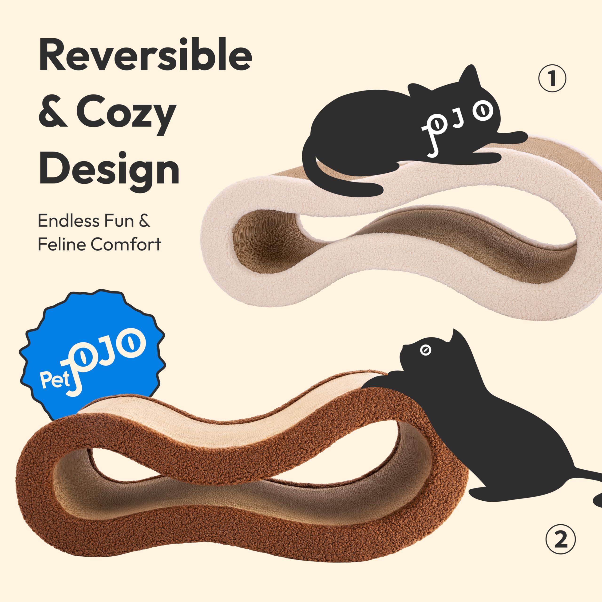 Cloud Lounge Cat Scratching Pad with Ergonomic Support