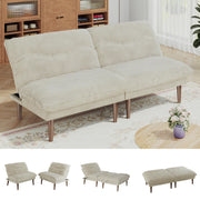 75-Inch Convertible Futon Sofa Bed with Adjustable Backrest