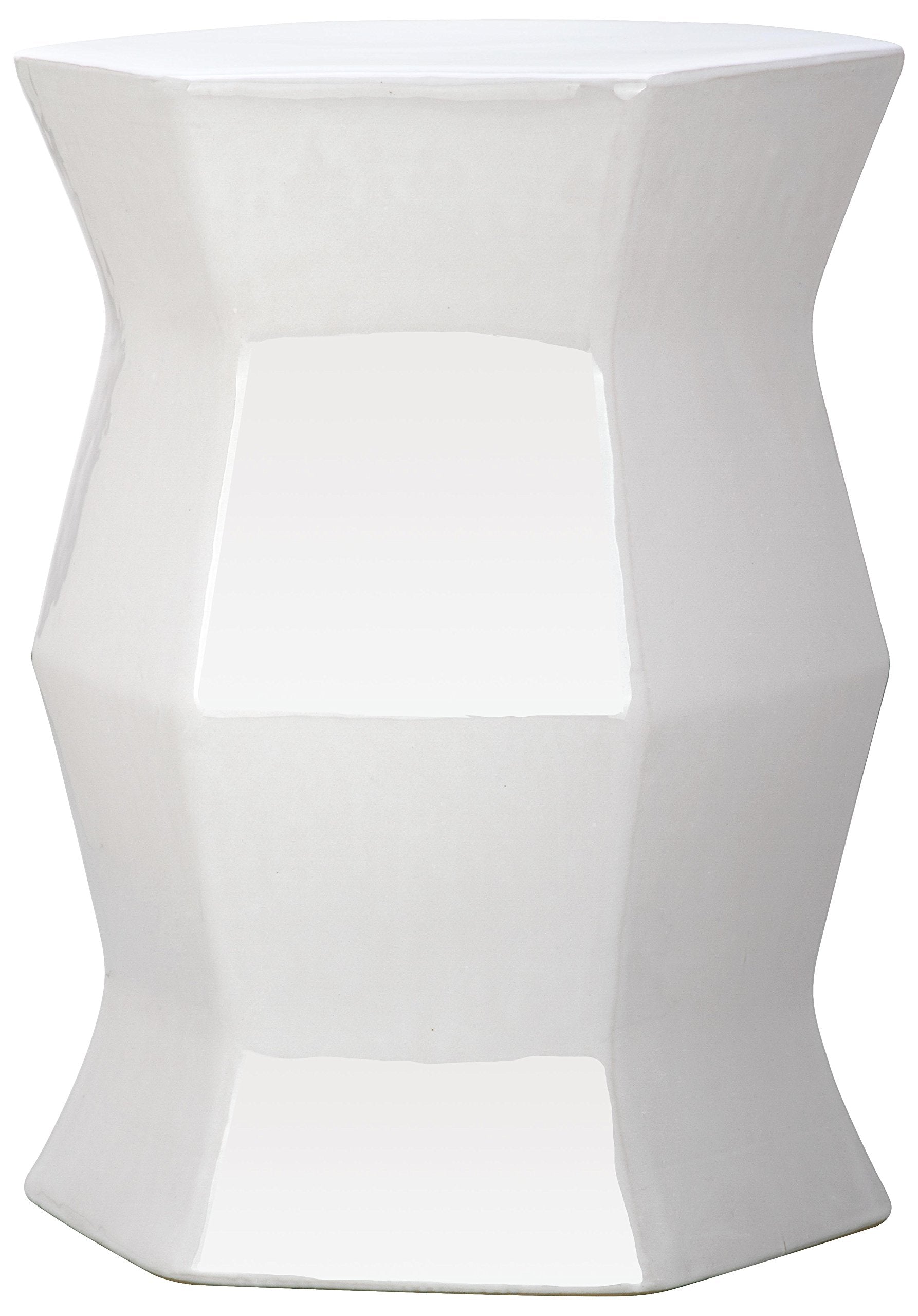 Modern Hexagon Ceramic Garden Stool