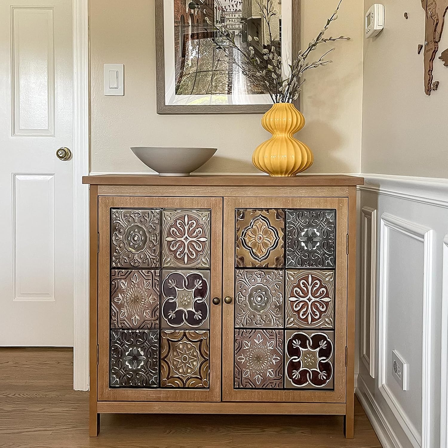 Accent Storage Cabinet with 2 Doors and Shelves