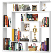 6 Tier Geometric Bookshelf Wall Mounted Display