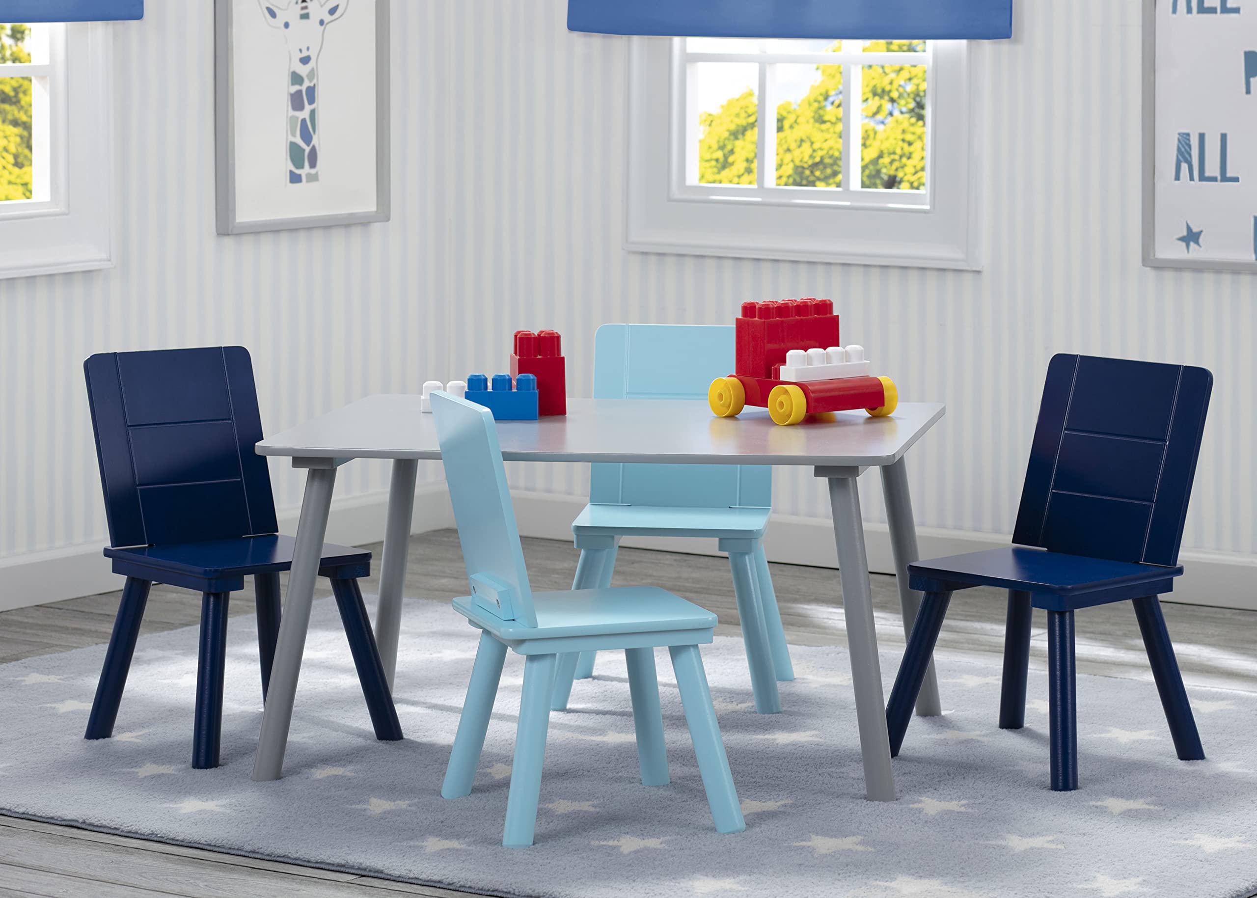Kids Table and 6 Chairs Set