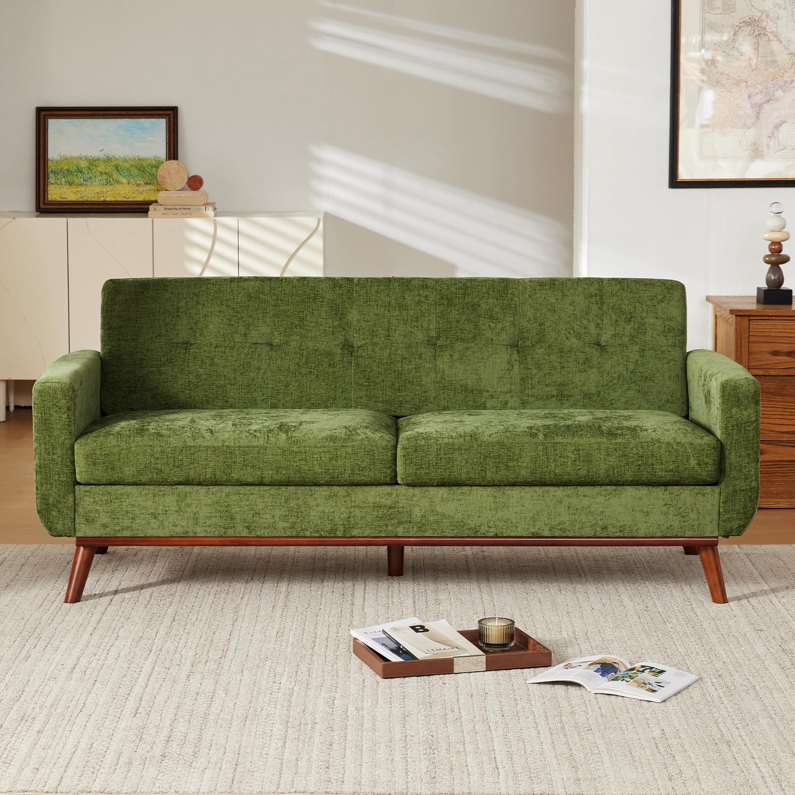 77" Chenille Loveseat Sofa for Living Room