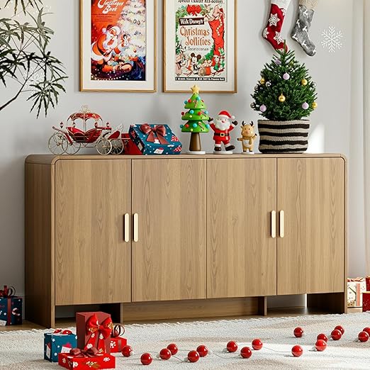 60" Sideboard Buffet Cabinet with Storage