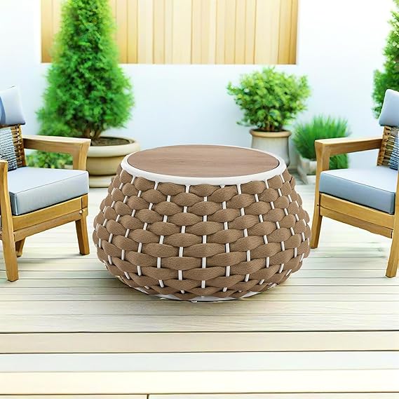Outdoor Side Table with Removable Lid