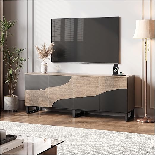 Mid-Century Modern TV Stand with Storage