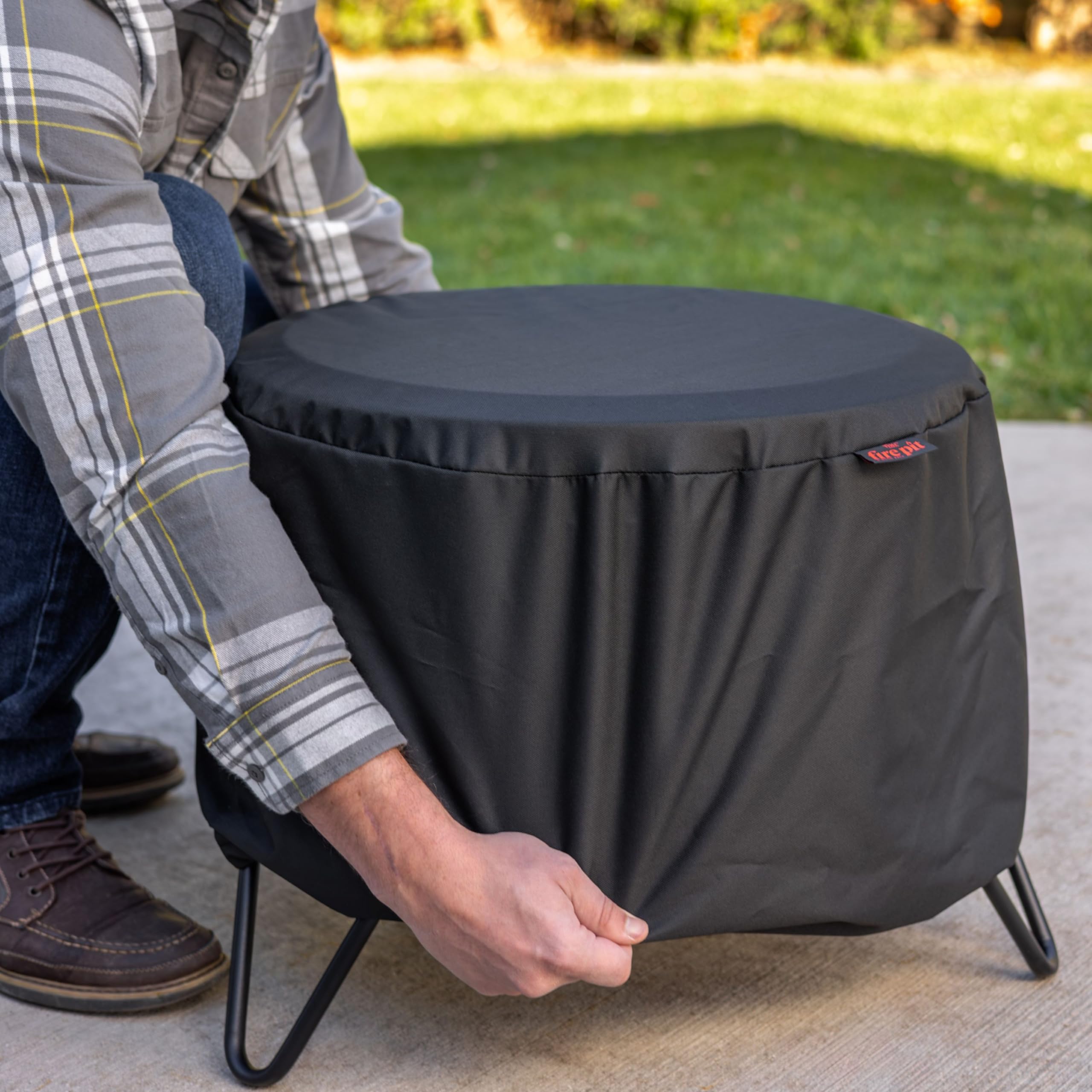 20-Inch Smokeless Fire Pit with Ash Base and Cover