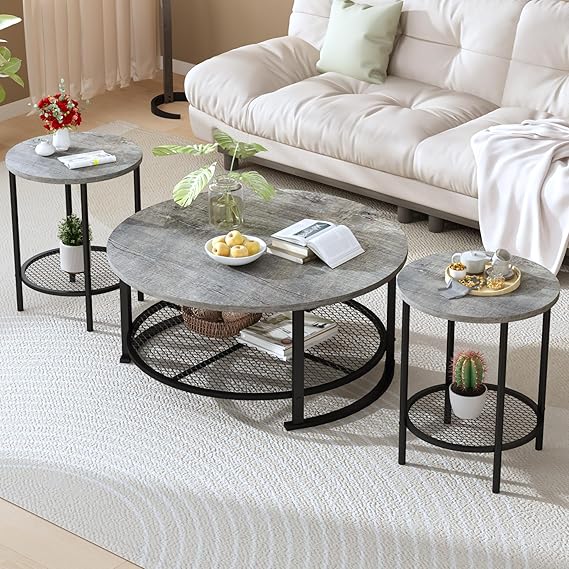 3-Piece Coffee Table Set with Storage