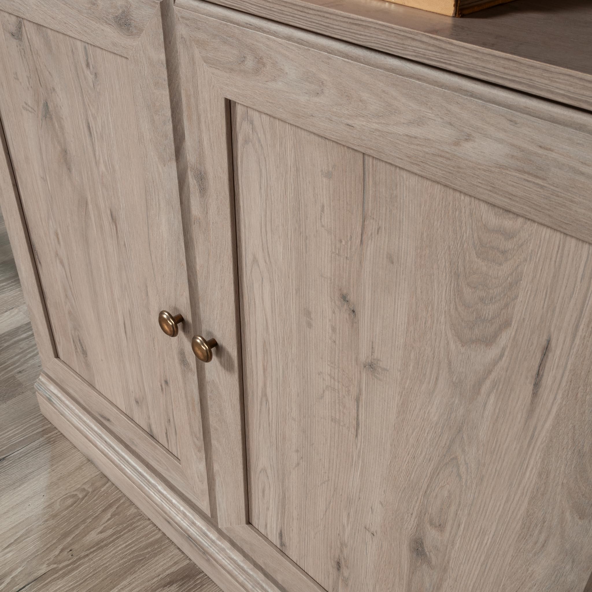 5-Shelf Bookcase with Doors Laurel Oak