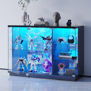 Glass Display Cabinet with LED Light and Human Body Sensor