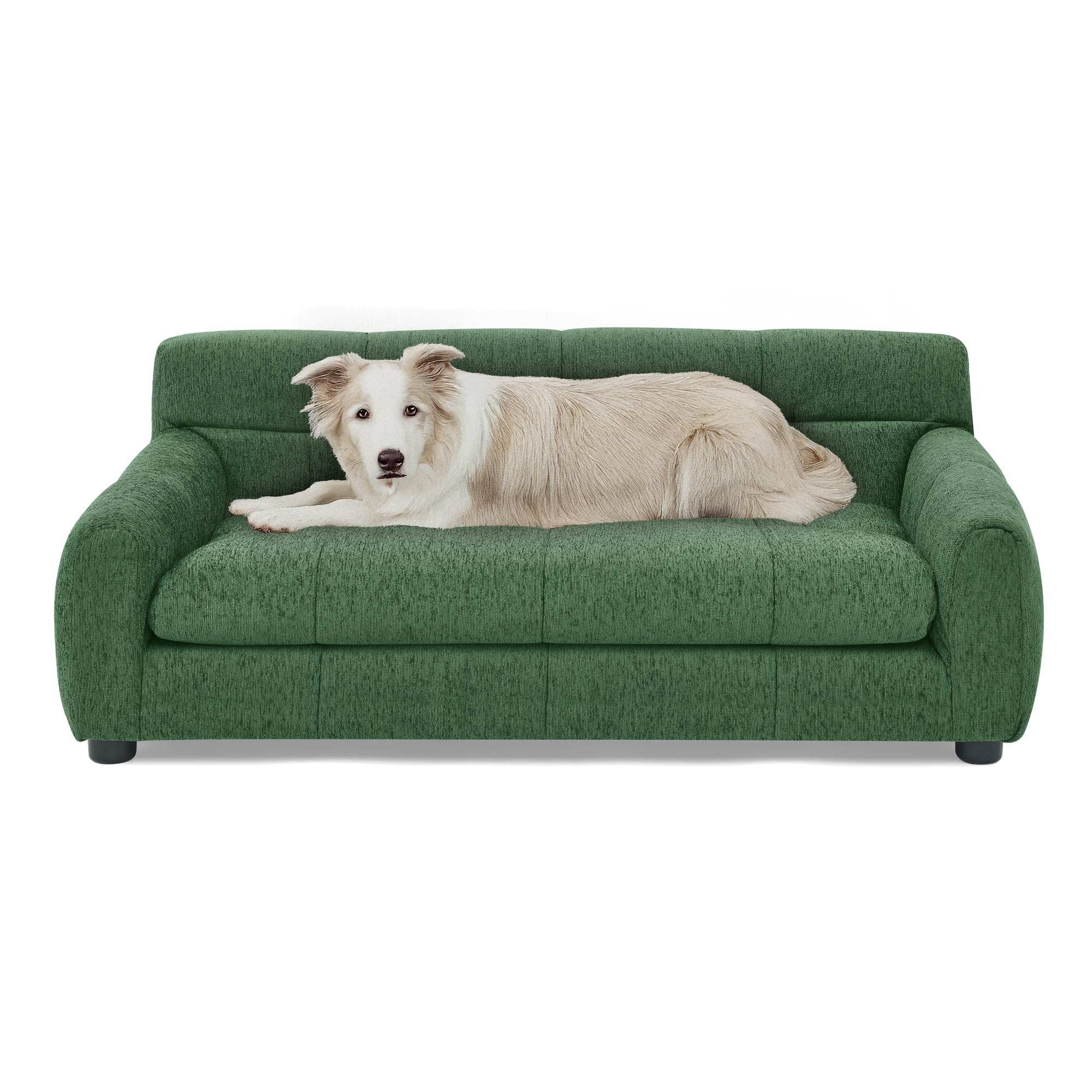 Dog Sofa Bed with Armrests for Medium to Large Dogs