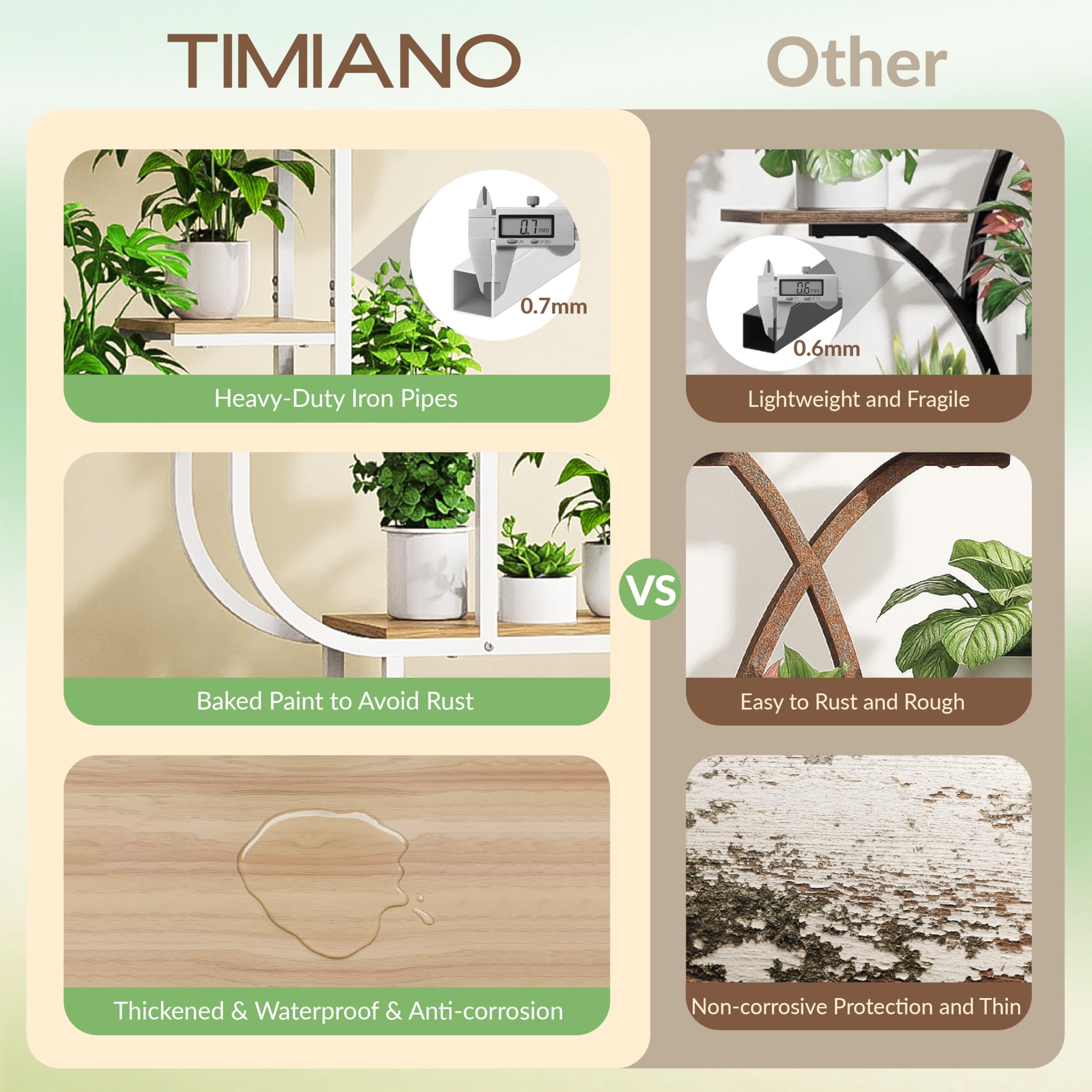 7 Tier Plant Stand with Grow Light