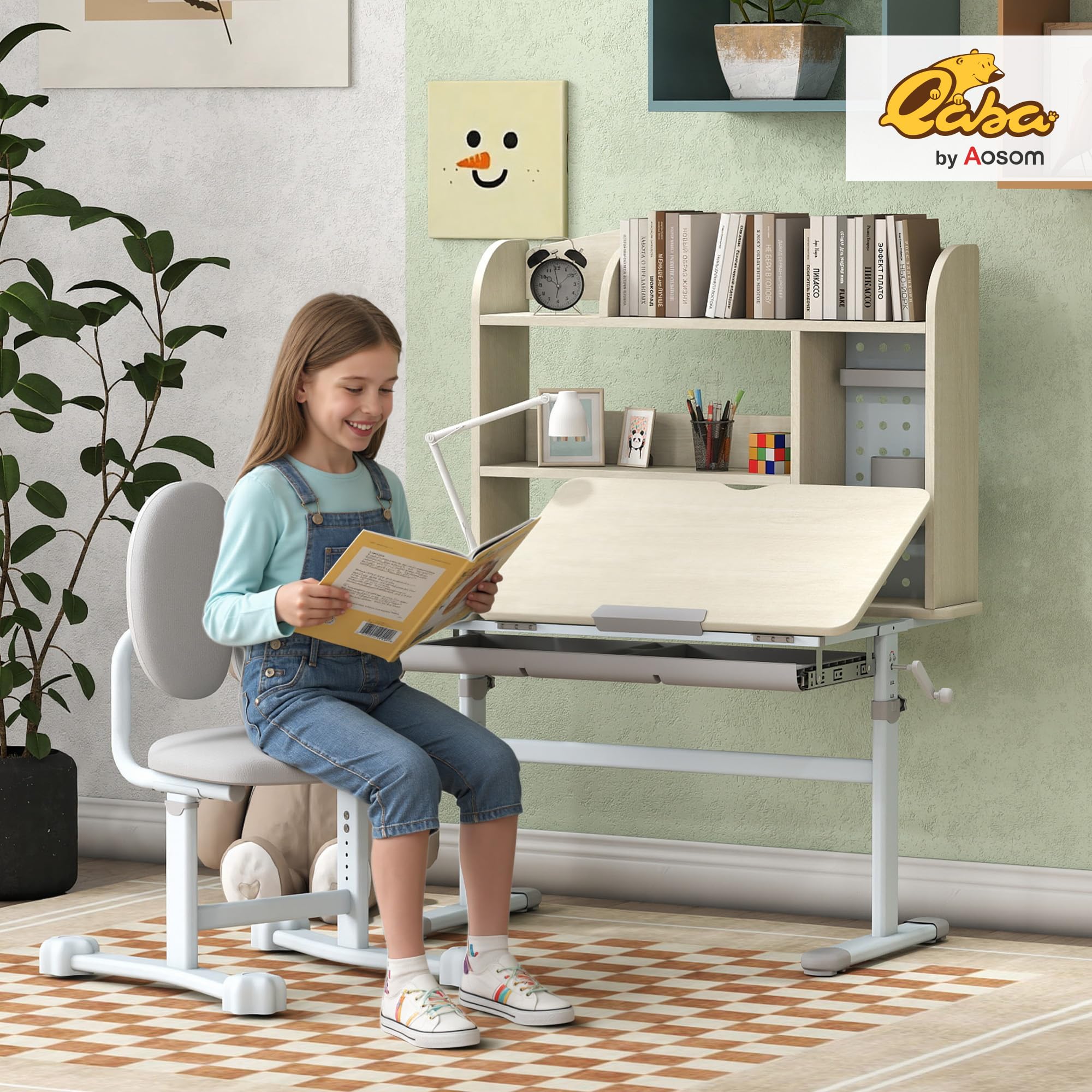 Adjustable Kids Desk and Chair Set