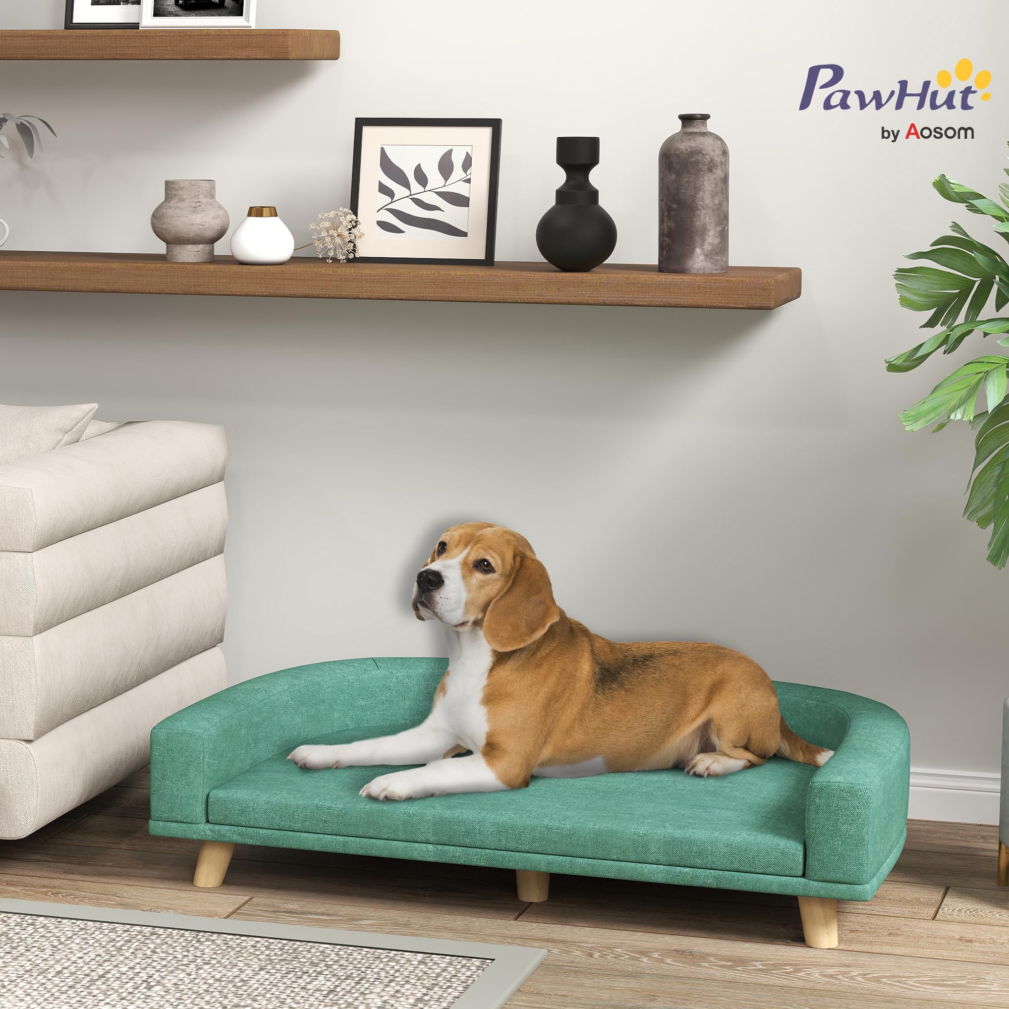 Dog Sofa Couch with Washable Cover and Anti-Slip Mat