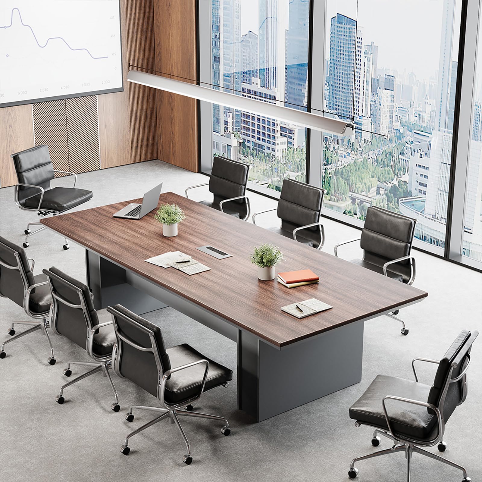 8FT Conference Table with Cable Management