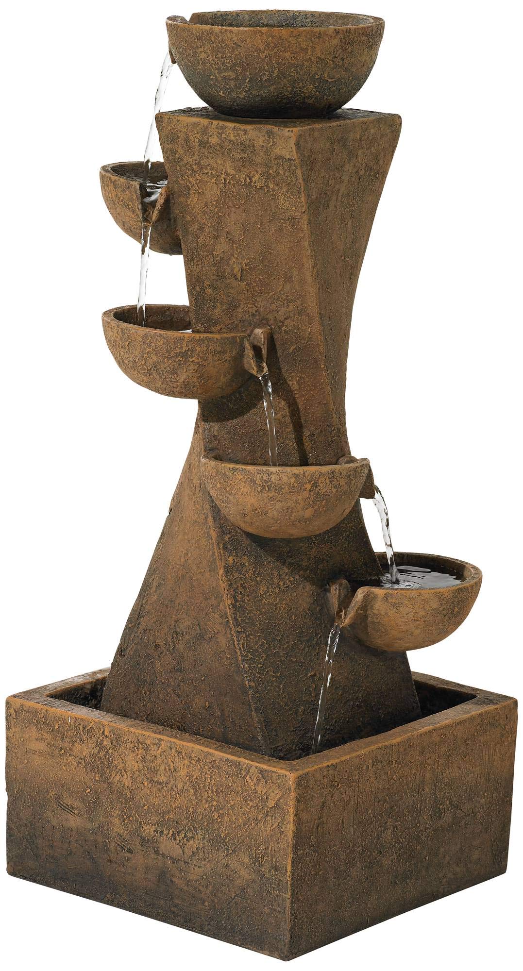 Cascading Bowl Fountain with LED Light