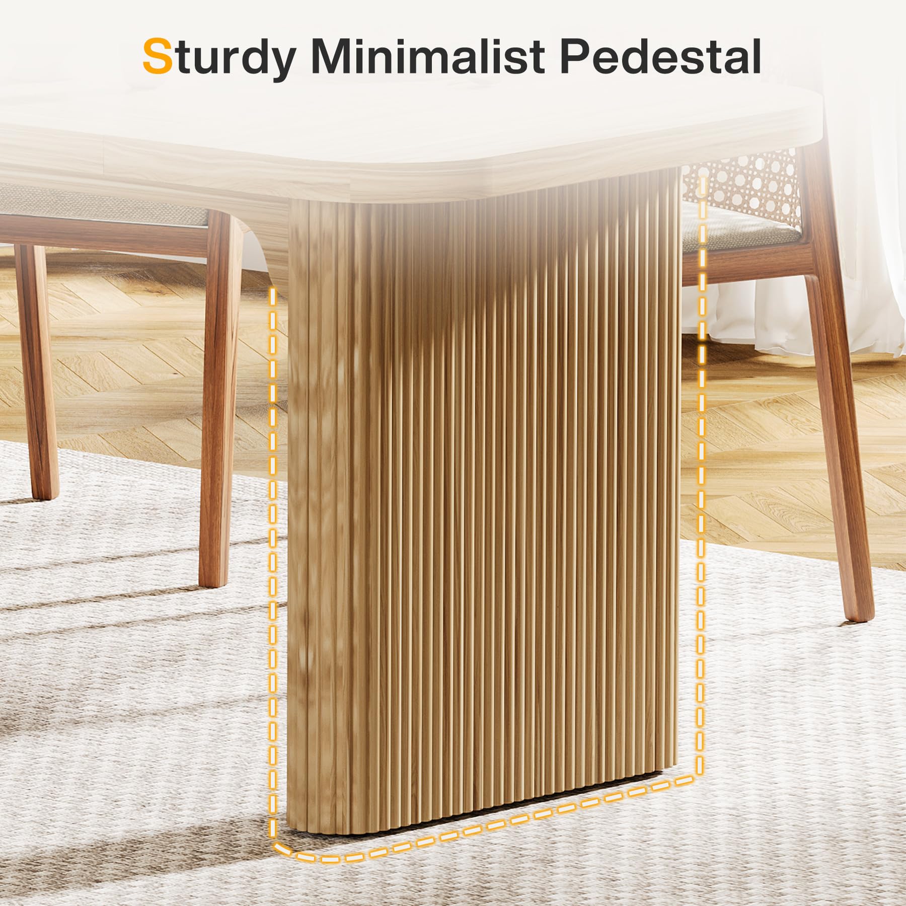Modern Dining Table for 6 People