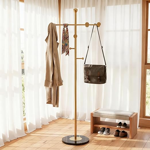 Modern Coat Rack with Marble Base