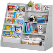4 Tier Kids Bookshelf with Storage Organizer