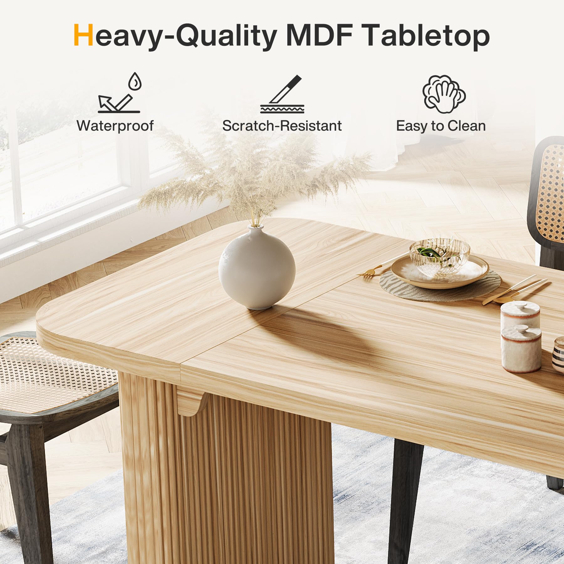 Modern Dining Table for 6 People