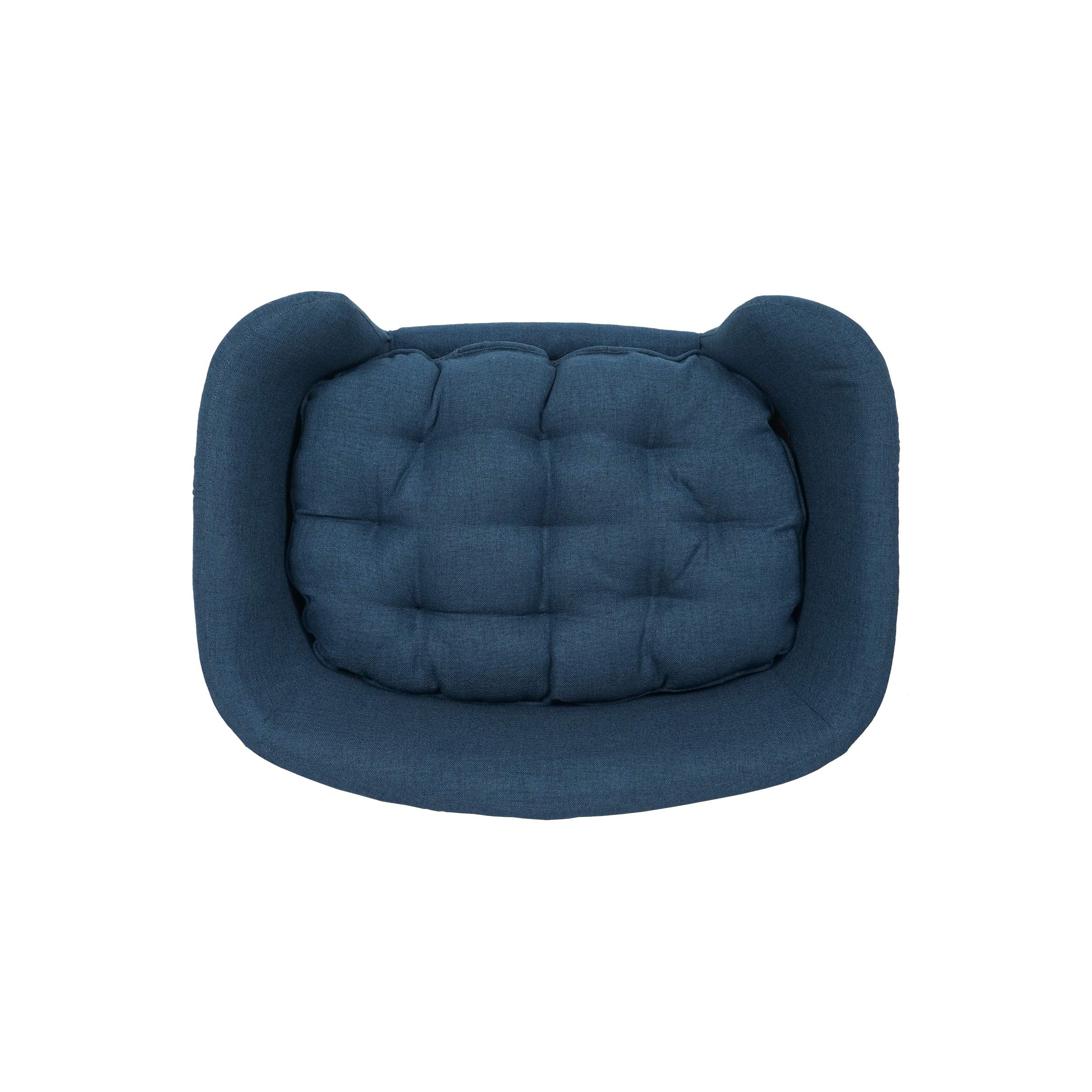 Mid-Century Small Pet Bed Navy Blue