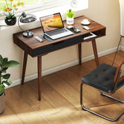 Mid-Century Modern Computer Desk with Drawer