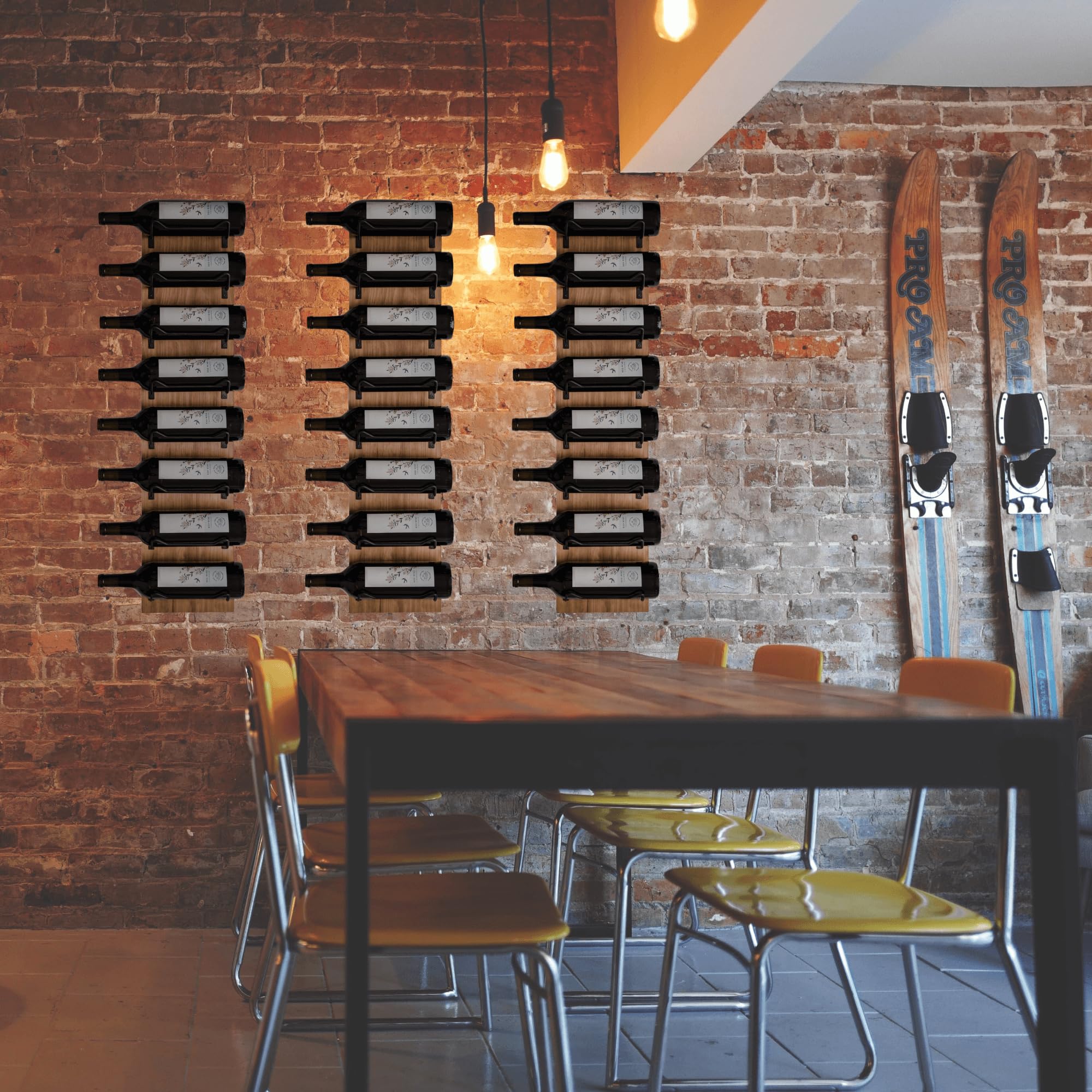 Wall Mounted Wine Rack with 8 Bottle Storage