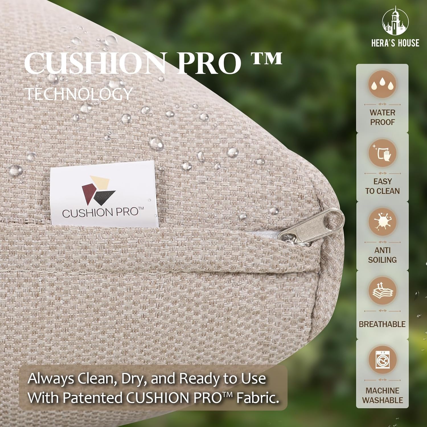 Outdoor Loveseat Patio Sofa - 2-Seat Wicker Couch with Waterproof Cushions