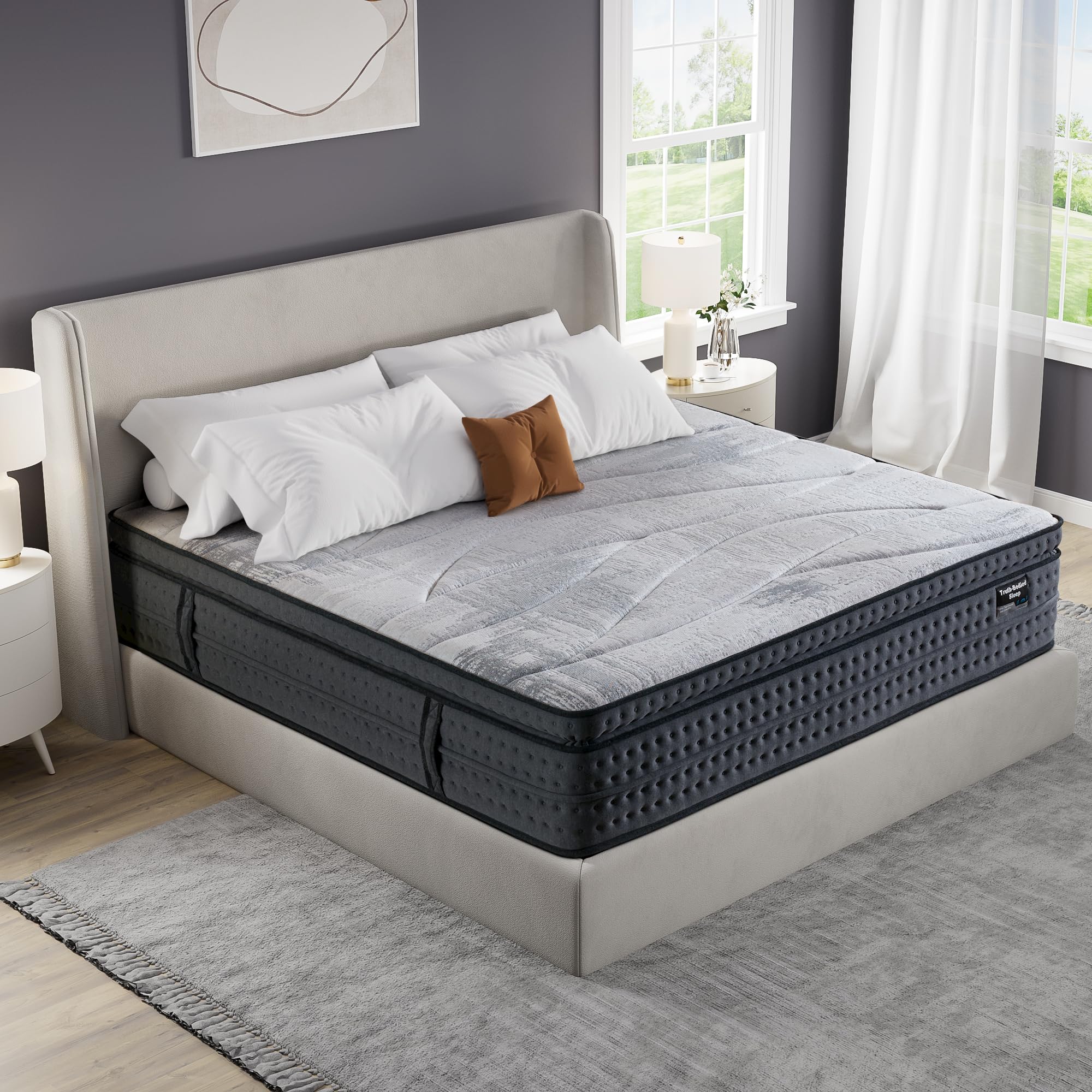 14 Inch King Gel Memory Foam Hybrid Mattress