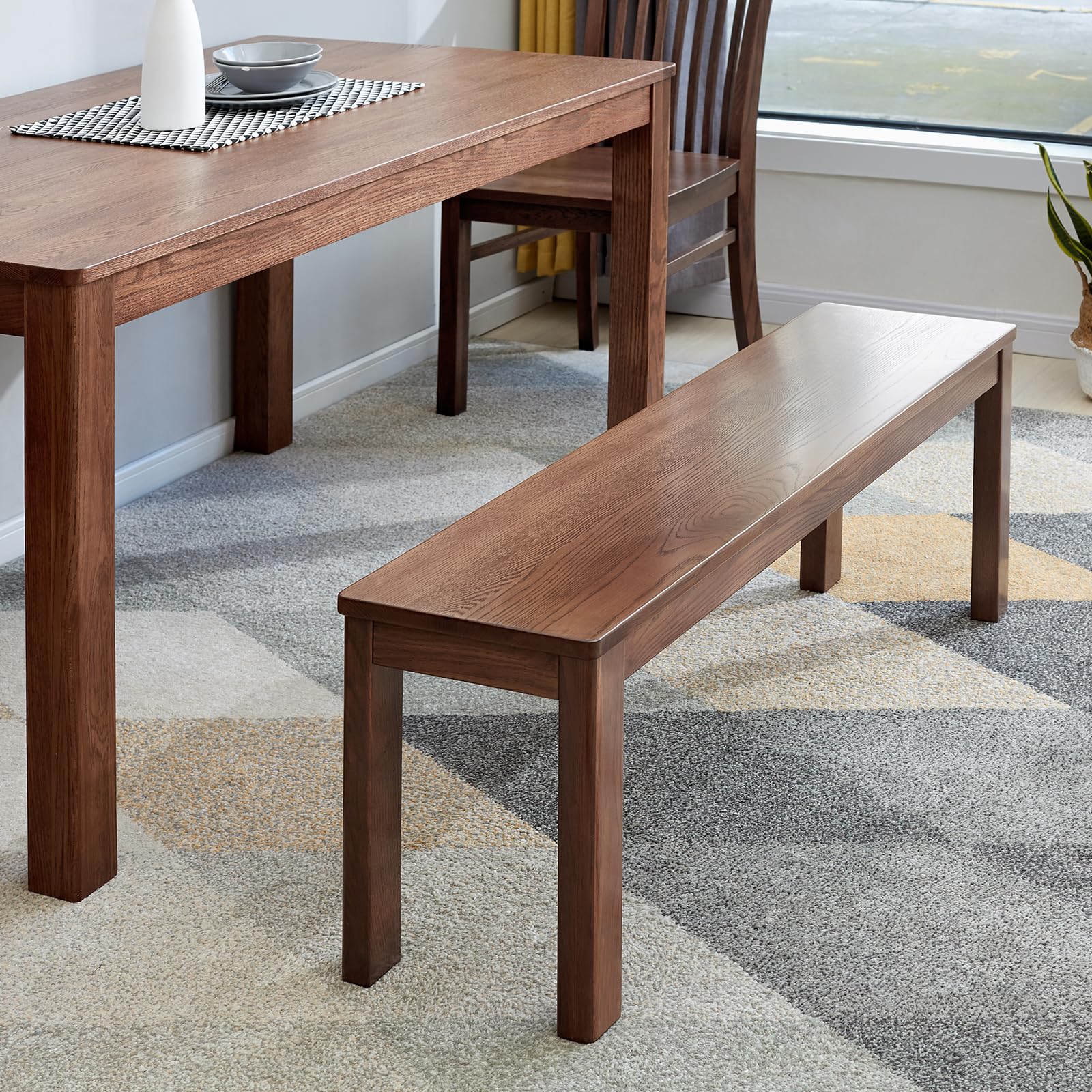 Solid Oak Dining Bench