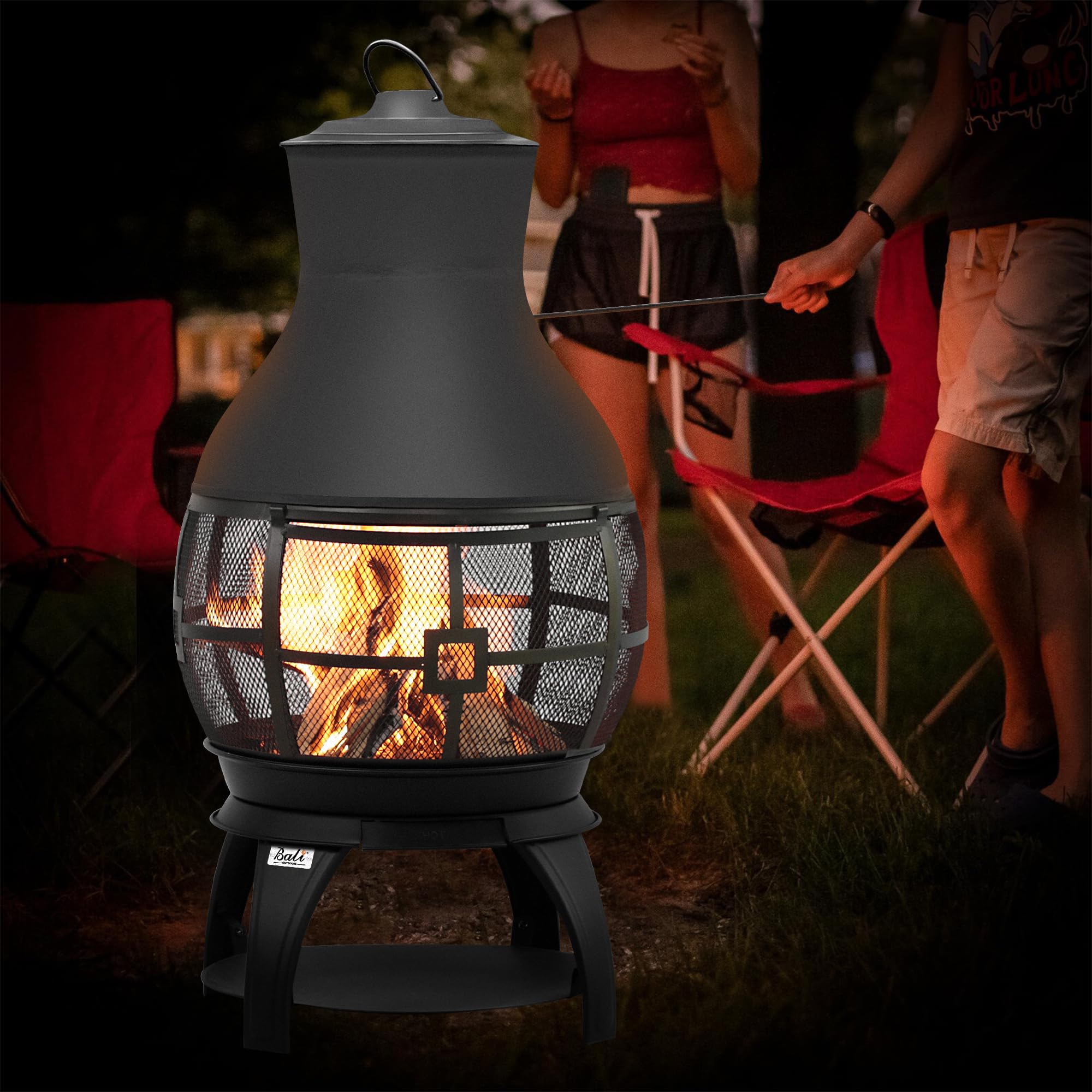 Cast Iron Chiminea Fire Pit