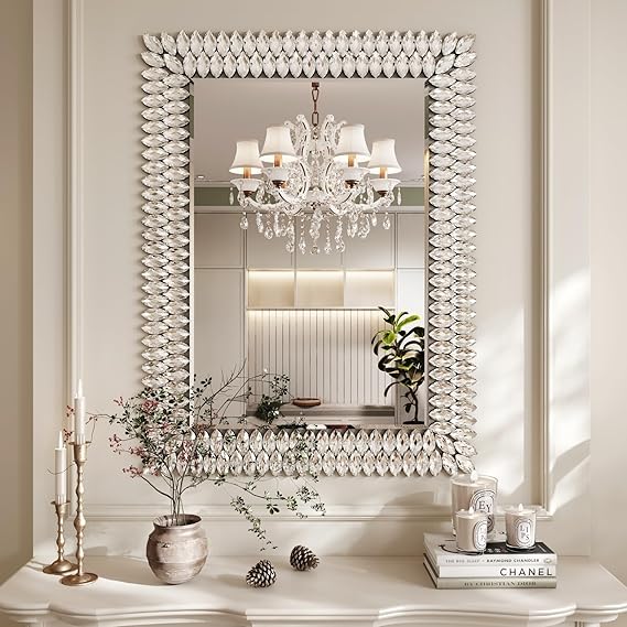 Round Diamond Wall Mirror 26 Inch