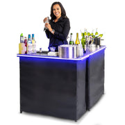 Double LED Bar Table Set with Multi-Color Lights