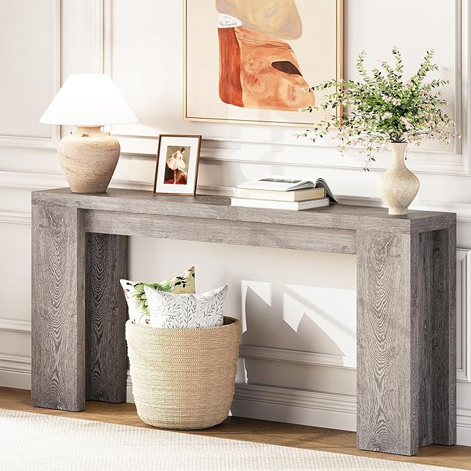 Extra Long Console Table 70.9 Inch Farmhouse Entryway Table
