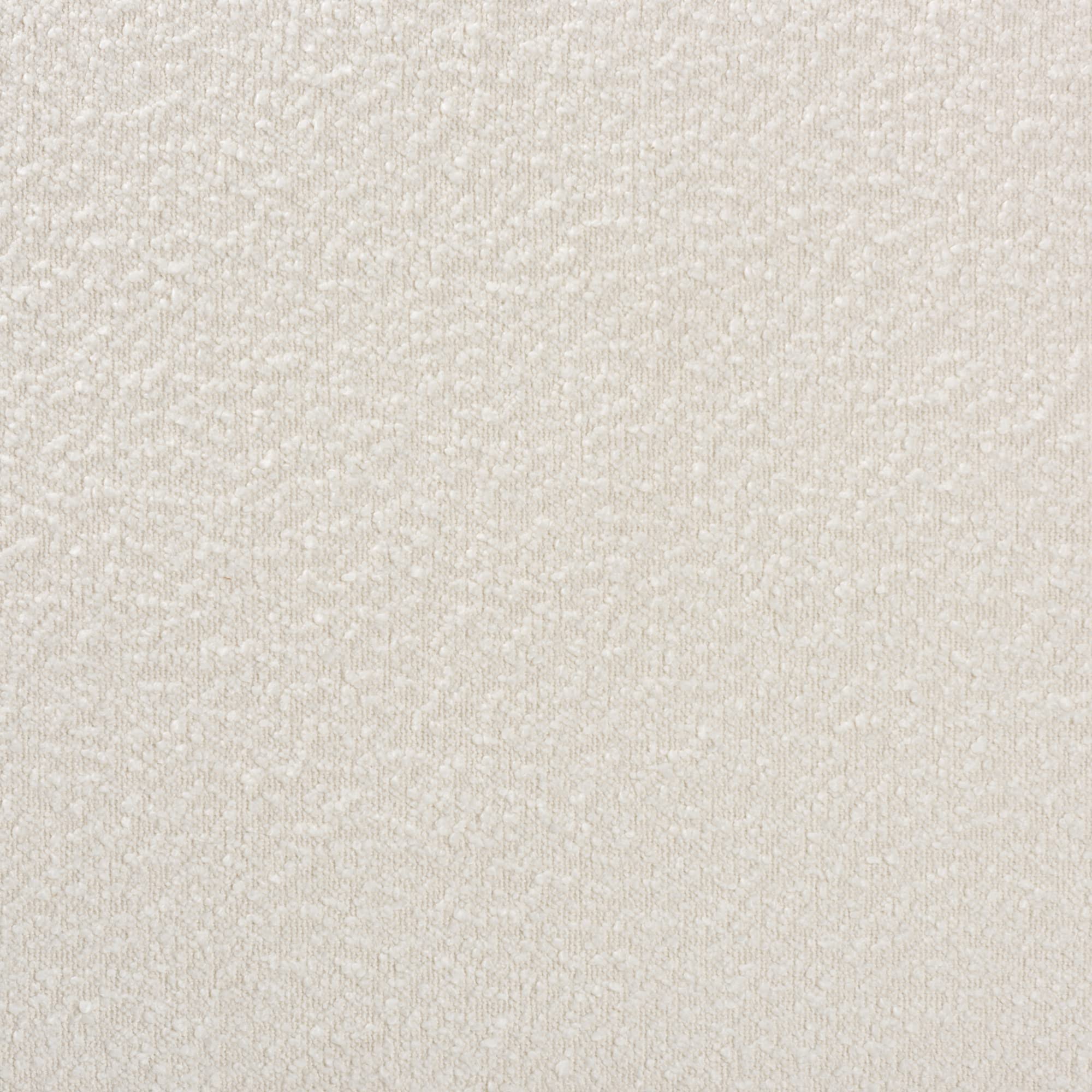 Mid-Century Modern Cream Boucle Platform Bed Queen